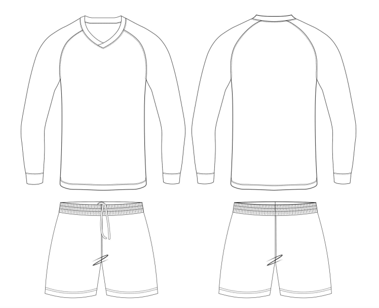 Custom V-Neck Soccer Jersey – Multiple Sleeve & Pattern Options