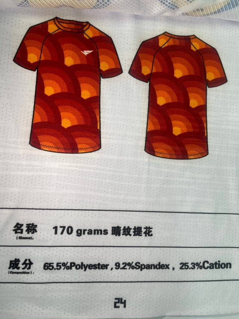 Sunny Pattern Jacquard (170gsm 65% Polyester+9.2% Spandex+25.3% Cation)