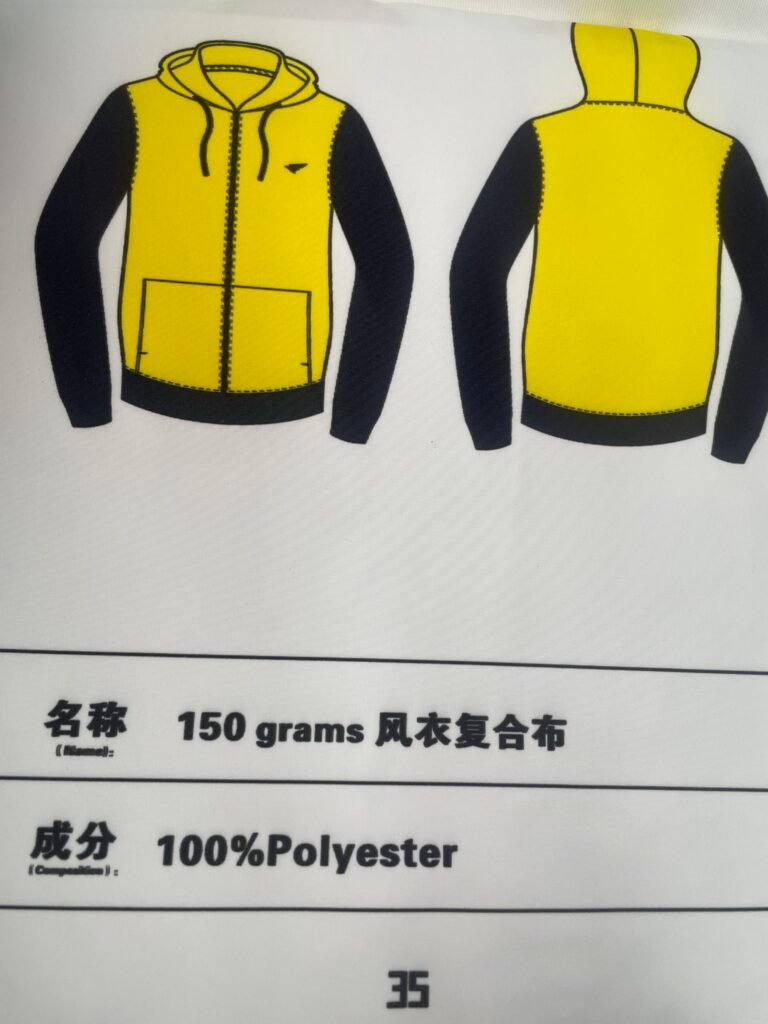Windbreaker Composite Fabric (150gsm 100% Polyester)
