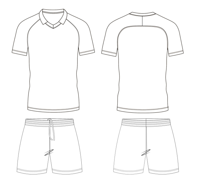 Classic Polo Collar Soccer Jersey – Premium Club Style