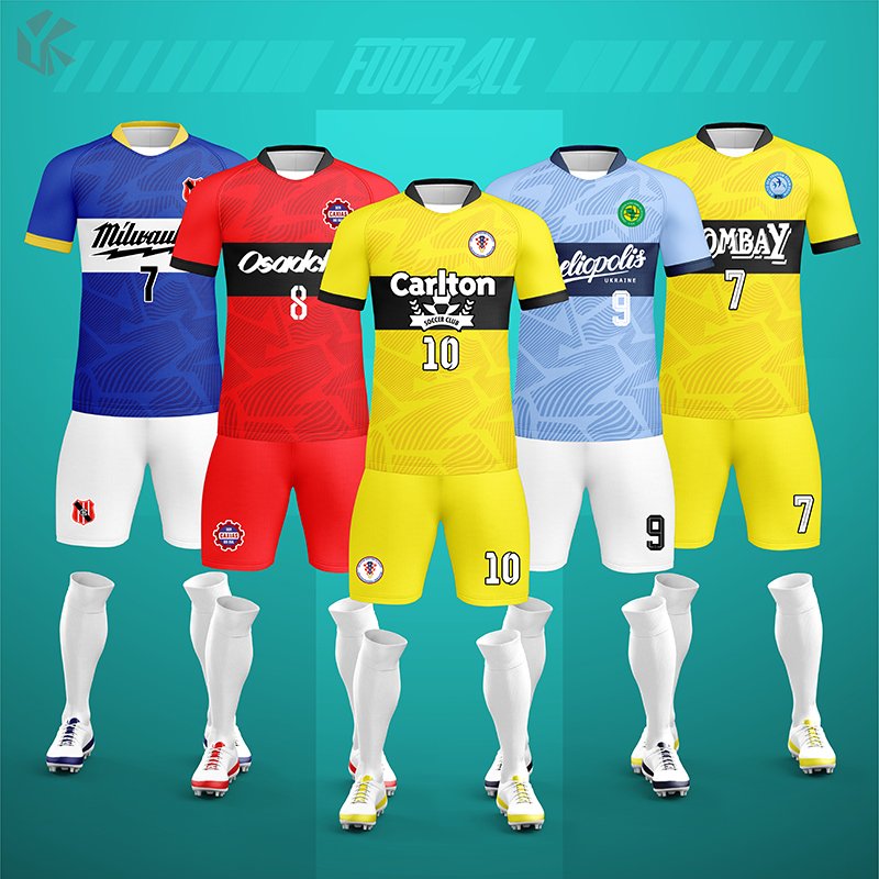Thai-quality teal soccer jersey mockup with classic crew-neck and raglan sleeves for soccer jersey manufacturer.