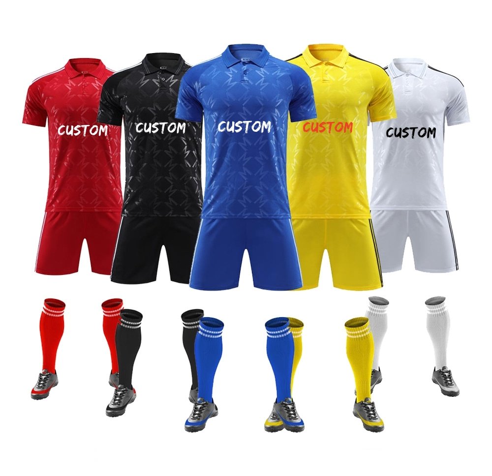 custom soccer jersey sublimated-classic-polo-neck-raglan-sleeves-navy-mockup by soccer jersey manufacturer