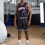 Custom V-Neck Basketball Jersey & Shorts Set Wholesale