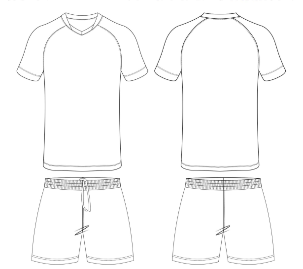 custom Big-Small-V-Neck-Soccer-Raglan-Sleeve-Set