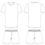 custom Big-Small-V-Neck-Soccer-Regular-Sleeve-Set