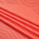 Close-up factory photo of premium grade Orange soccer uniform set by professional wholesale soccer jerseys (1)