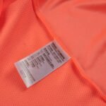 Close-up factory photo of premium grade Orange soccer uniform set by professional wholesale soccer jerseys (4)
