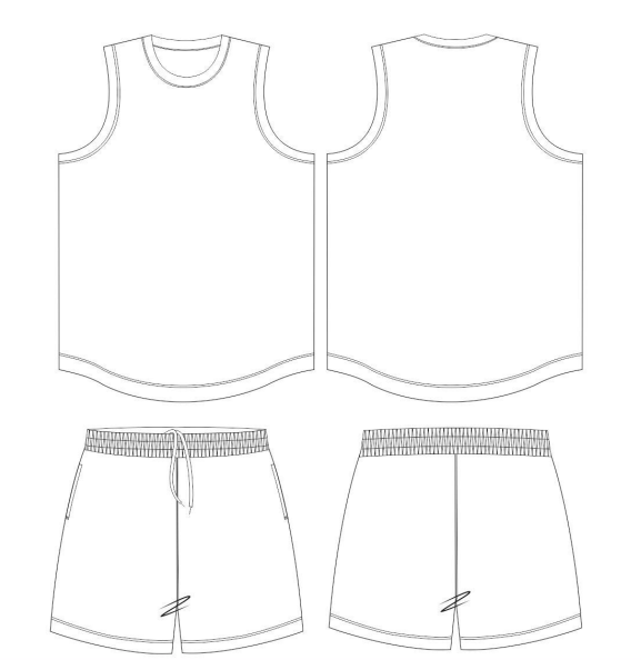 Custom crew-neck US style basketball jersey