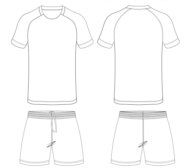 Close-up factory photo of sublimated Black soccer uniform set by professional wholesale soccer jerseys.