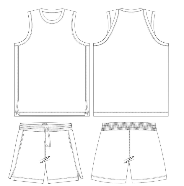 Custom NBA Cut Basketball Uniform (Butterfly Shoulder)
