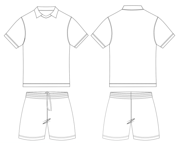 custom soccer jersey Turn-Down-Collar-Soccer-Regular-Sleeve-Set made of soccer factory