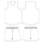 Custom V-Neck Basketball Jersey & Shorts Set Wholesale