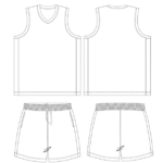 Custom V-Neck Basketball Jersey & Shorts Set Wholesale