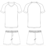 Custom V-Neck-Soccer-Raglan-Set by soccer jersey manufacturer