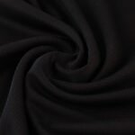 Black breathable mesh fabric close-up for basketball uniforms