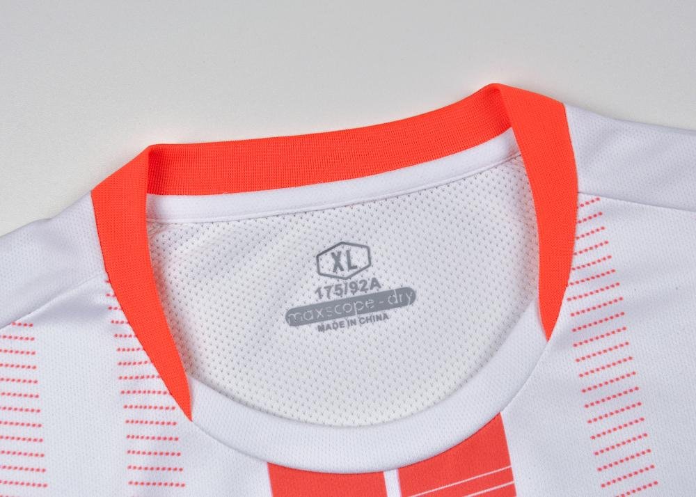 custom pro-grade-150gsm-pinhole-mesh-ribbed-crew-neck-set-in-sleeves-green-factory-photo by soccer jersey manufacturer
