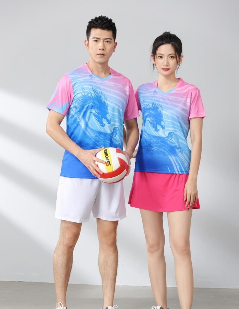 Custom Double-Layer V-Neck Volleyball Uniforms Wholesale | Men’s & Women’s Team Jerseys
