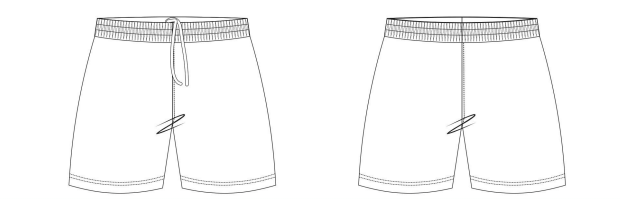 soccer shorts & badminton shorts pattern maker image