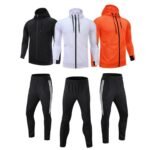 Custom Men’s Full-Zip Hooded Raglan Tracksuits | Wholesale Fleece Gym Sourcing