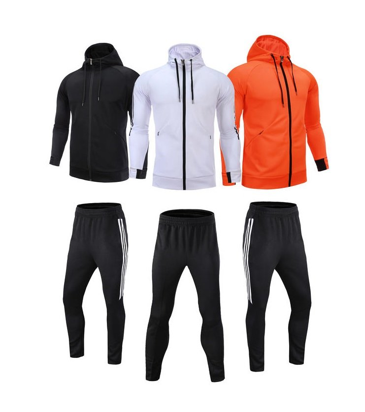 Custom Men’s Full-Zip Hooded Raglan Tracksuits | Wholesale Fleece Gym Sourcing