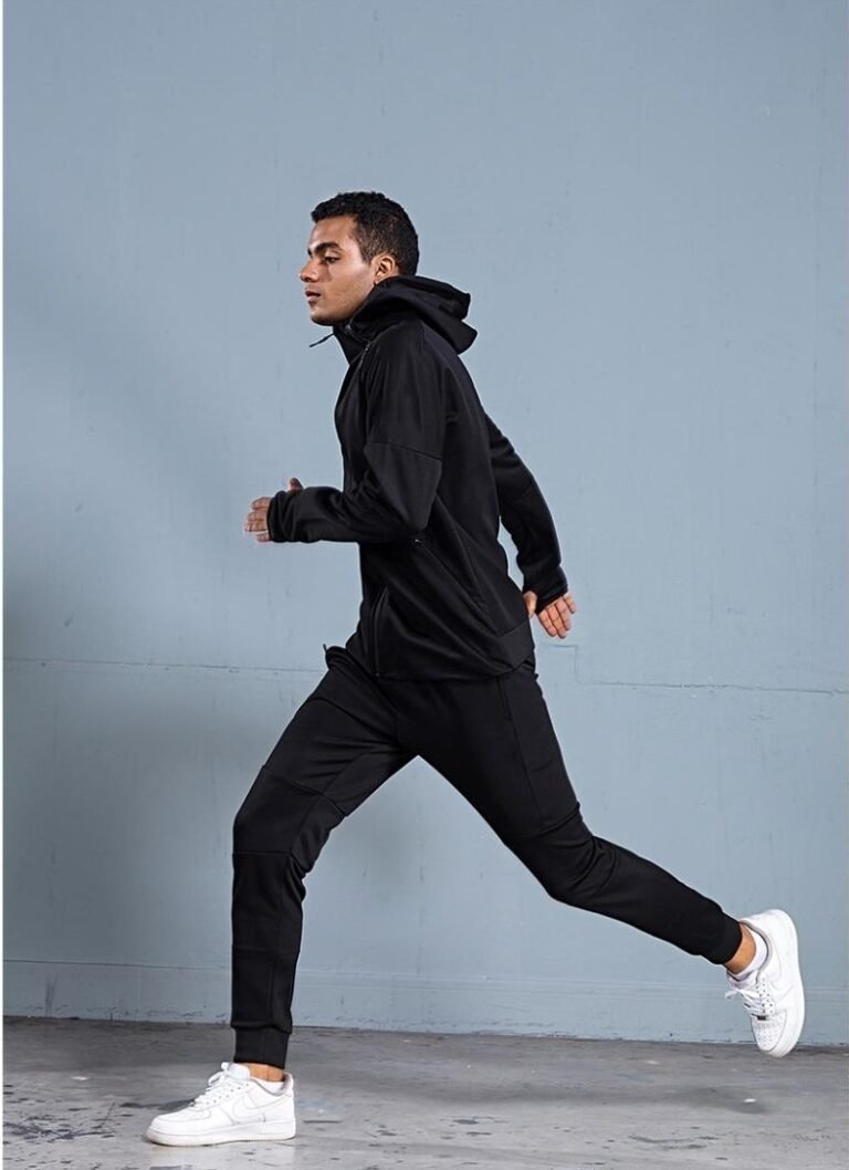 Custom Men’s Full-Zip Hooded Raglan Jackets | Wholesale Training Apparel