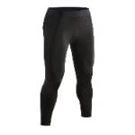 Black full length compression leggings for basketball and sports