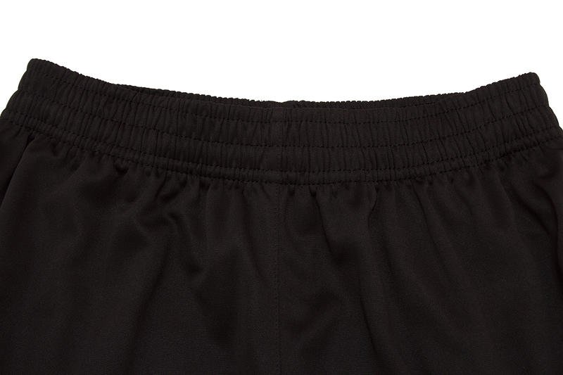 Elastic waistband close-up of black jogger pants