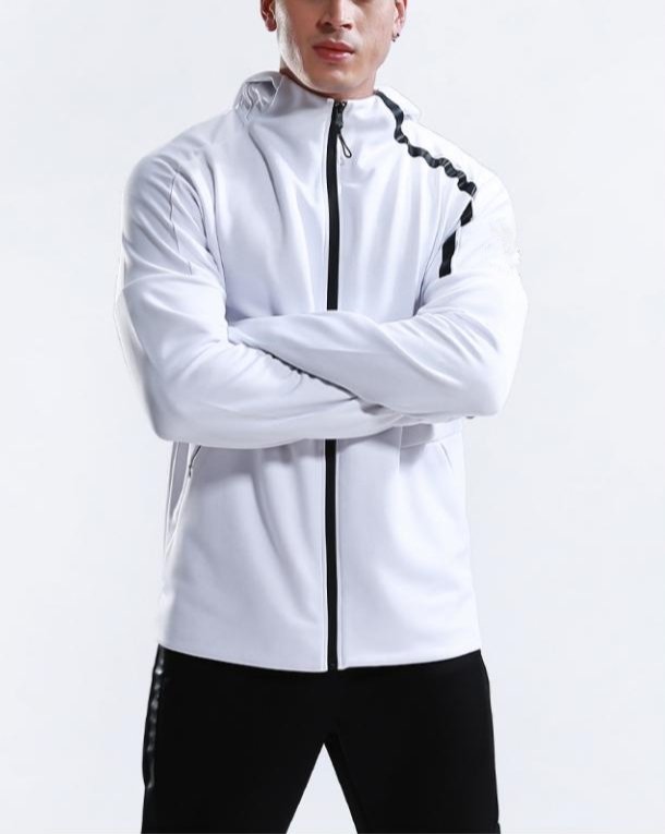 Custom Men’s Full-Zip Hooded Raglan Jackets | Wholesale Training Apparel