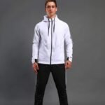 Custom Men’s Full-Zip Hooded Raglan Tracksuits | Wholesale Fleece Gym Sourcing