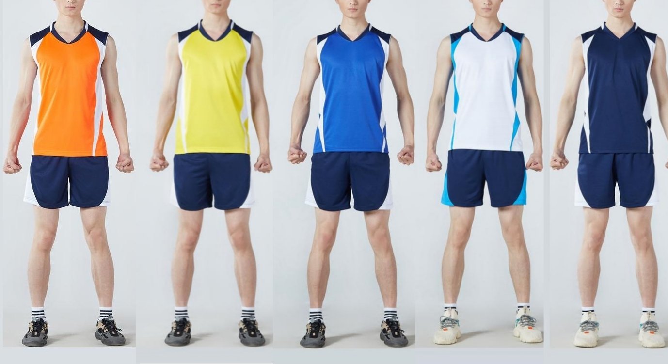 Custom Men’s V-Neck Volleyball Uniforms Wholesale